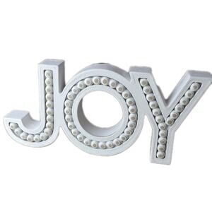 Joy Christmas Table/Shelf Decor 9x4.25 Inch